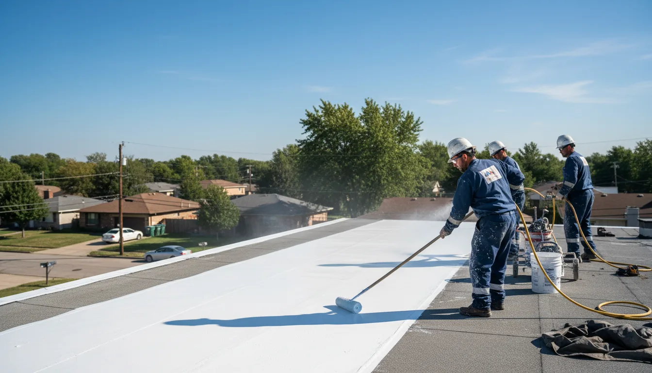Commercial roof coating in Haskell, TX near me